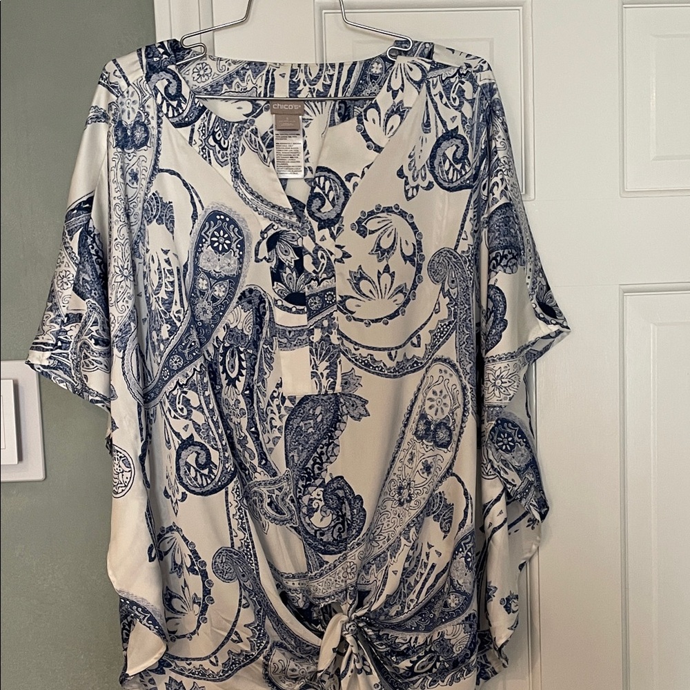 Chicos tie front top